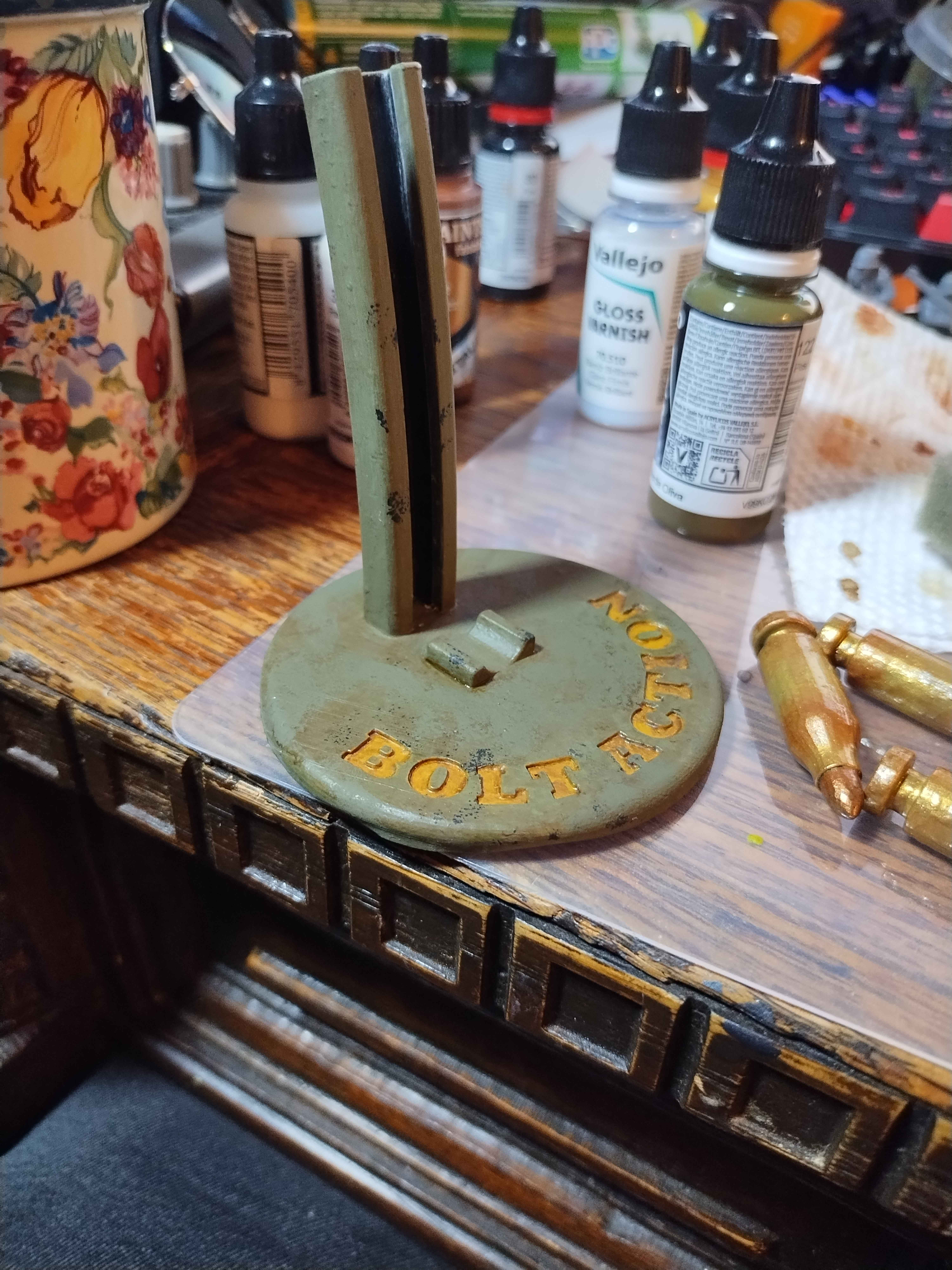 painted turn counter base